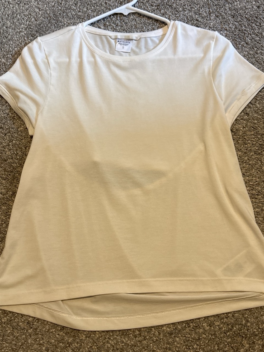Athleta Short Sleeve Crew Tee - White